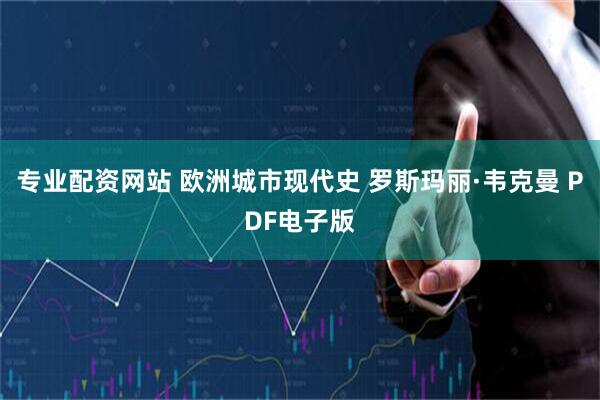 专业配资网站 欧洲城市现代史 罗斯玛丽·韦克曼 PDF电子版